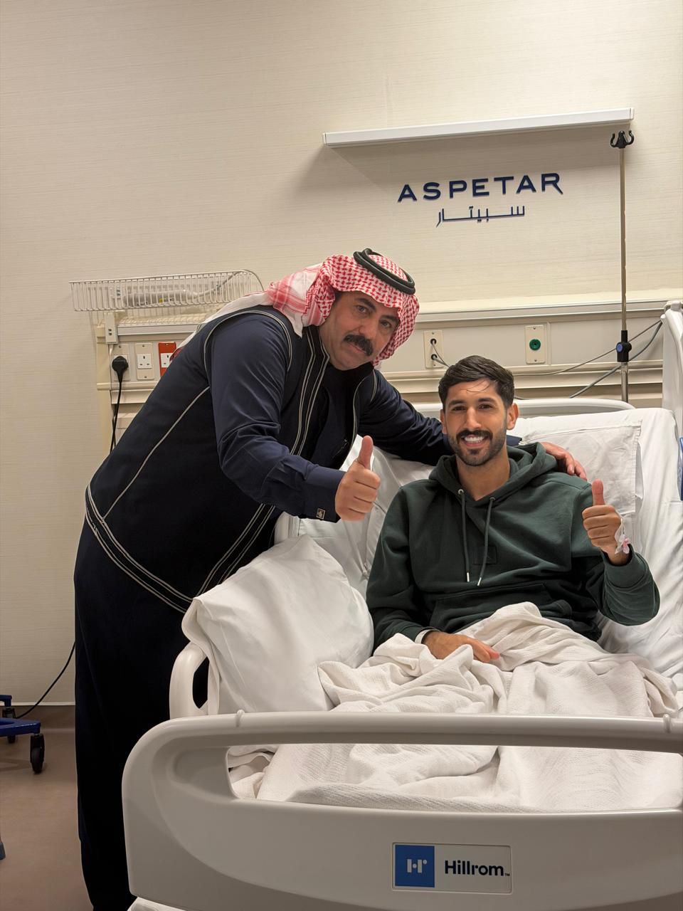 البدادوة يطمئن على نجم المنتخب يزن النعيمات 