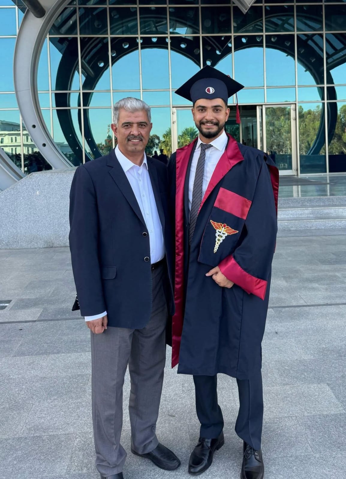 مبارك للدكتور احمد الحجاج بمناسبة تخرجه من كلية الطب جامعة Near East